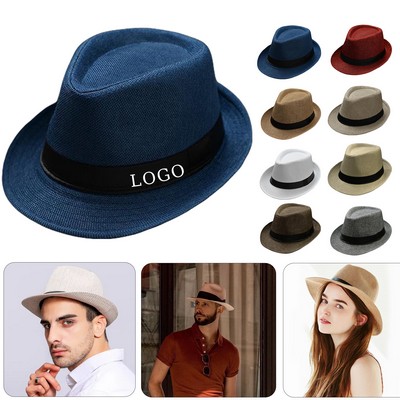 Panama Style Plain Fedora Hat
